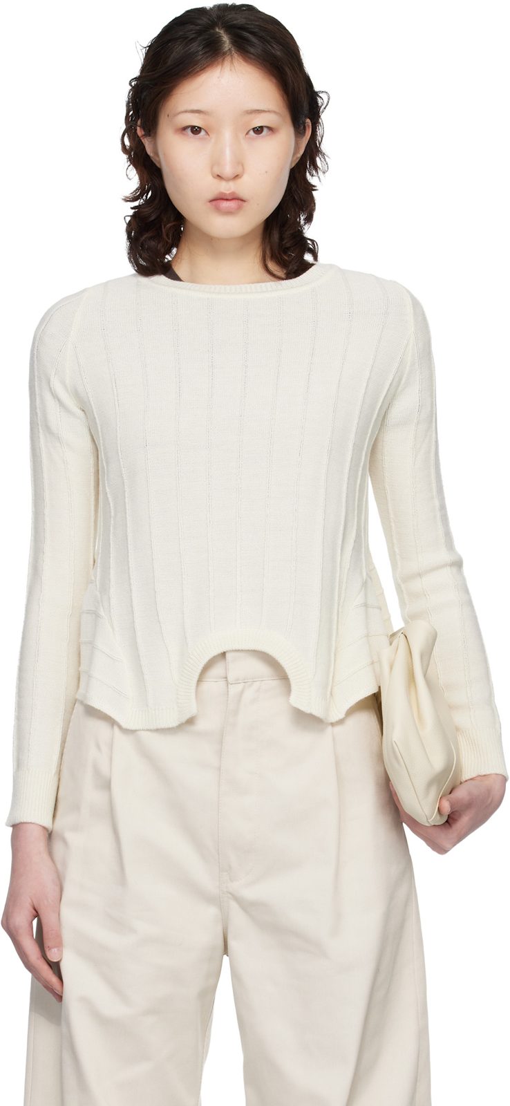 오프화이트 Upside Down Sweater 261188F096003