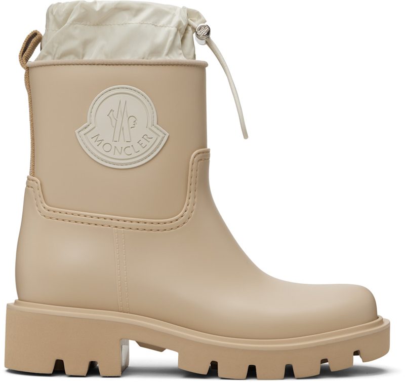 Beige Kickstream Rain Boots 261111F113001