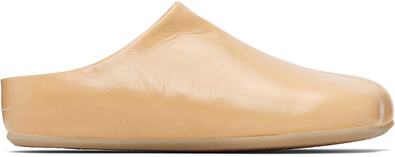 Beige Factory Sabot Loafers 261188M231003