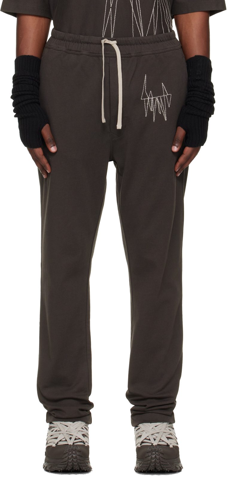 + [릭 오웬스] Brown Jogger Sweatpants 261232M190001