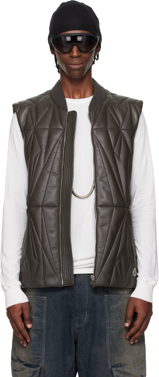 + [릭 오웬스] Brown Geocamo Flight Vest 261232M178016
