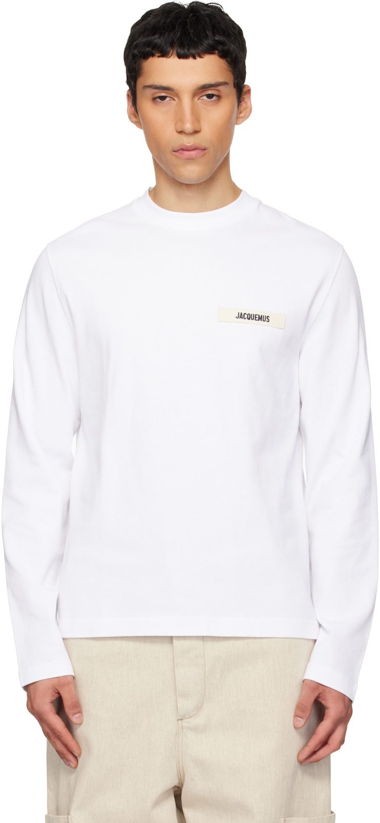 White The Gros Grain long-sleeve T-shirt 261553M213001