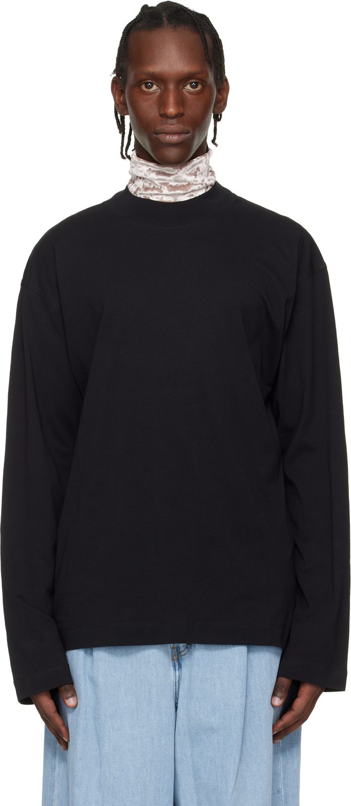 Black Long Sleeve T-shirt 261358M213031
