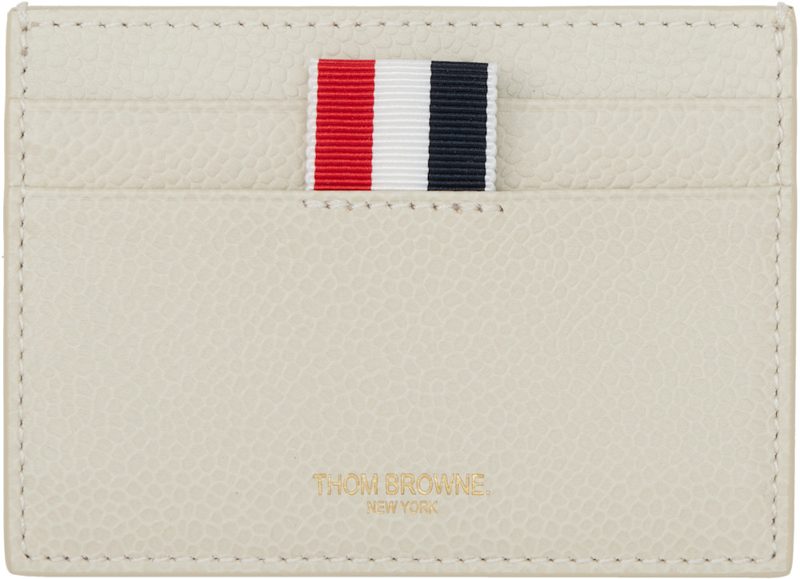 오프화이트 Pebble Grain Hector Single Card Holder 261381F037001