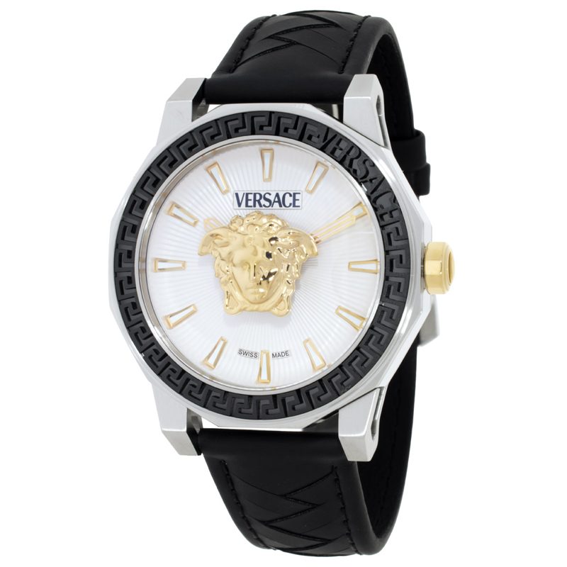 Medusa Deco Quartz Silver Dial Mens Watch VE9I00124