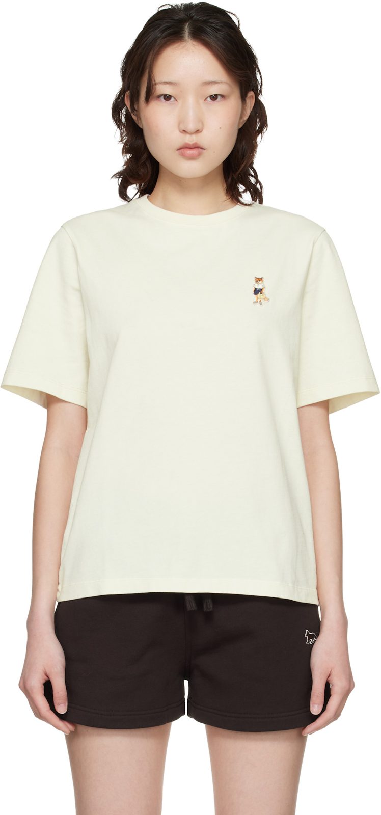 Maison Kitsune [오프화이트] Dressed Fox Comfort T-shirt 261389F110038