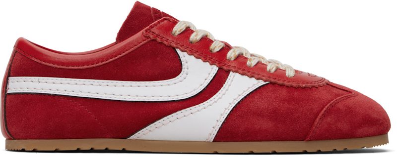 Red Suede Sneakers 261358F128007
