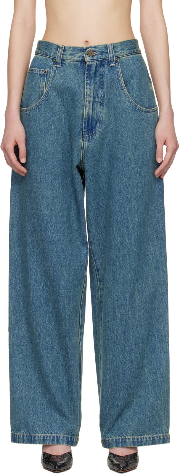 Blue Hip-Hop Jeans 261669F069003