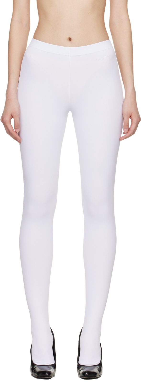White Push-Up Tights 261669F085003