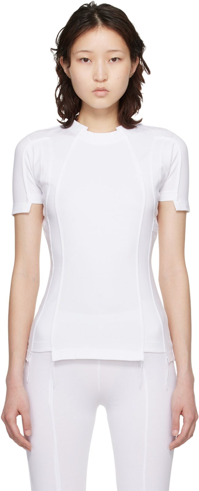 White Cut-Up Baby T-shirt 261669F110005