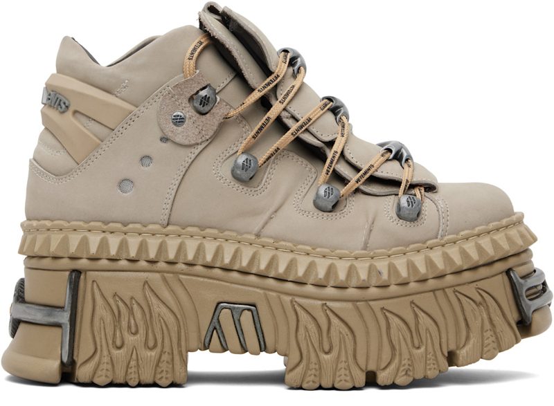 Taupe New Rock Edition Fire Platform Sneakers 261669F128001