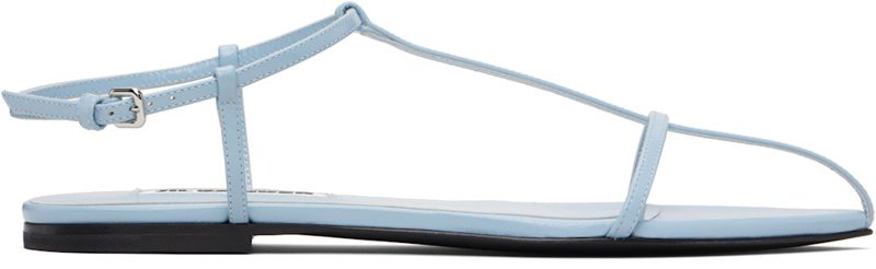 Blue Cage Flat Sandals 261249F124003