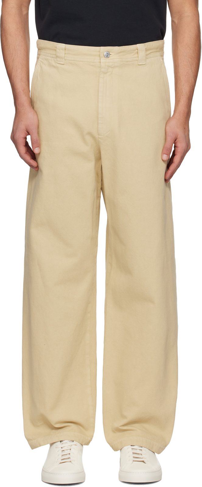 Beige Chino Trousers 261252M191012