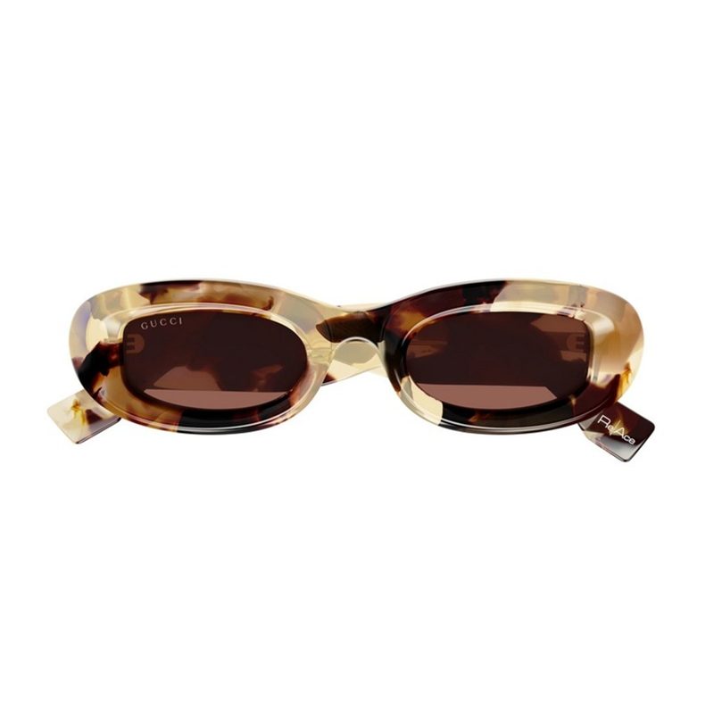 Brown Oval Ladies Sunglasses GG1907S 001 48