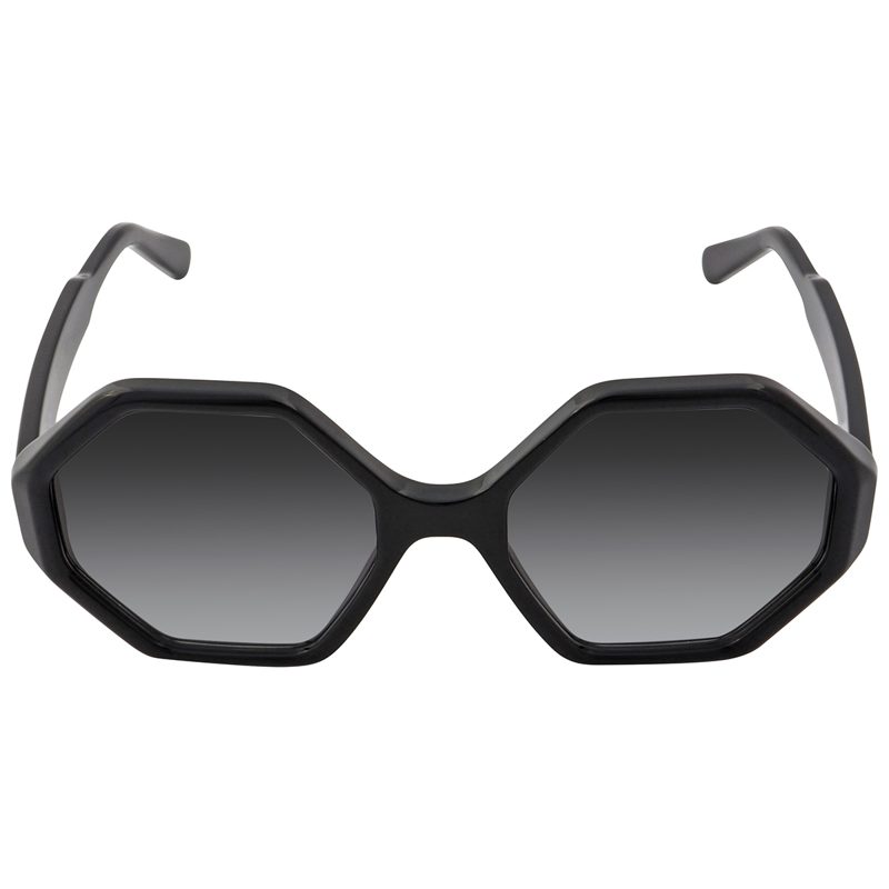 Salvatore Grey Gradient Hexagonal Ladies Sunglasses SF1070S 001 52