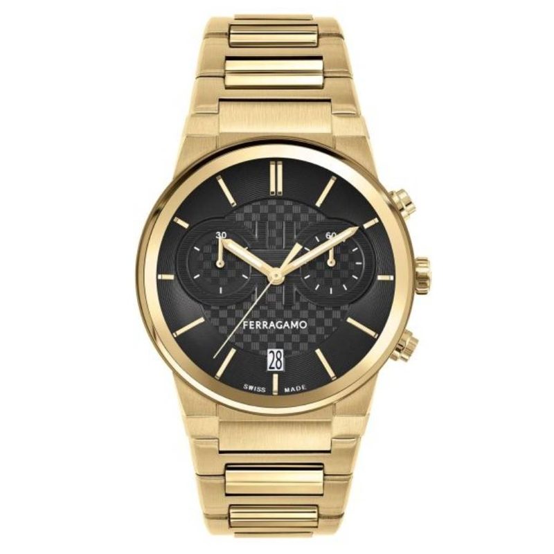 Chronograph Quartz Black Dial Mens Watch SFME01323
