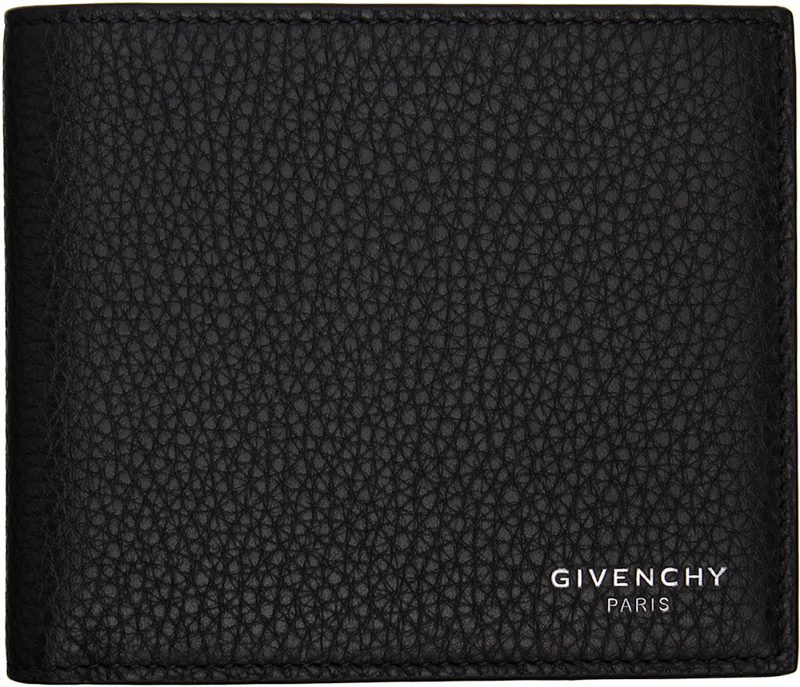 Black Grained Leather Wallet 261278M164008