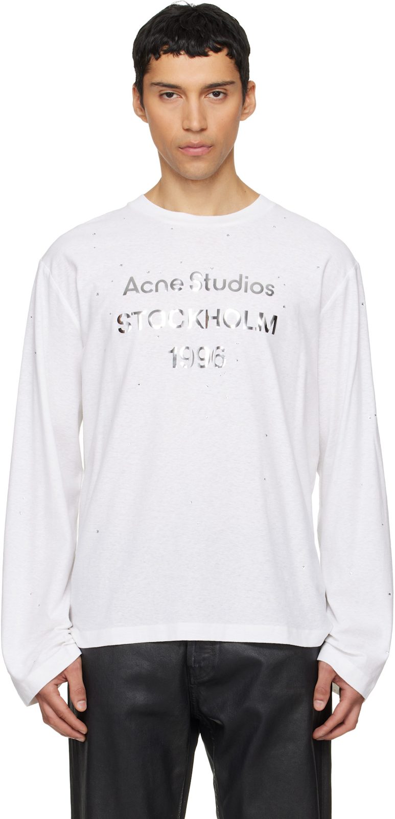 White Logo T-shirt 261129M213000