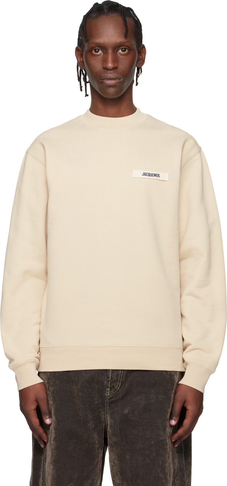 Beige Les Classiques The Gros Grain Sweatshirt 261553M204001