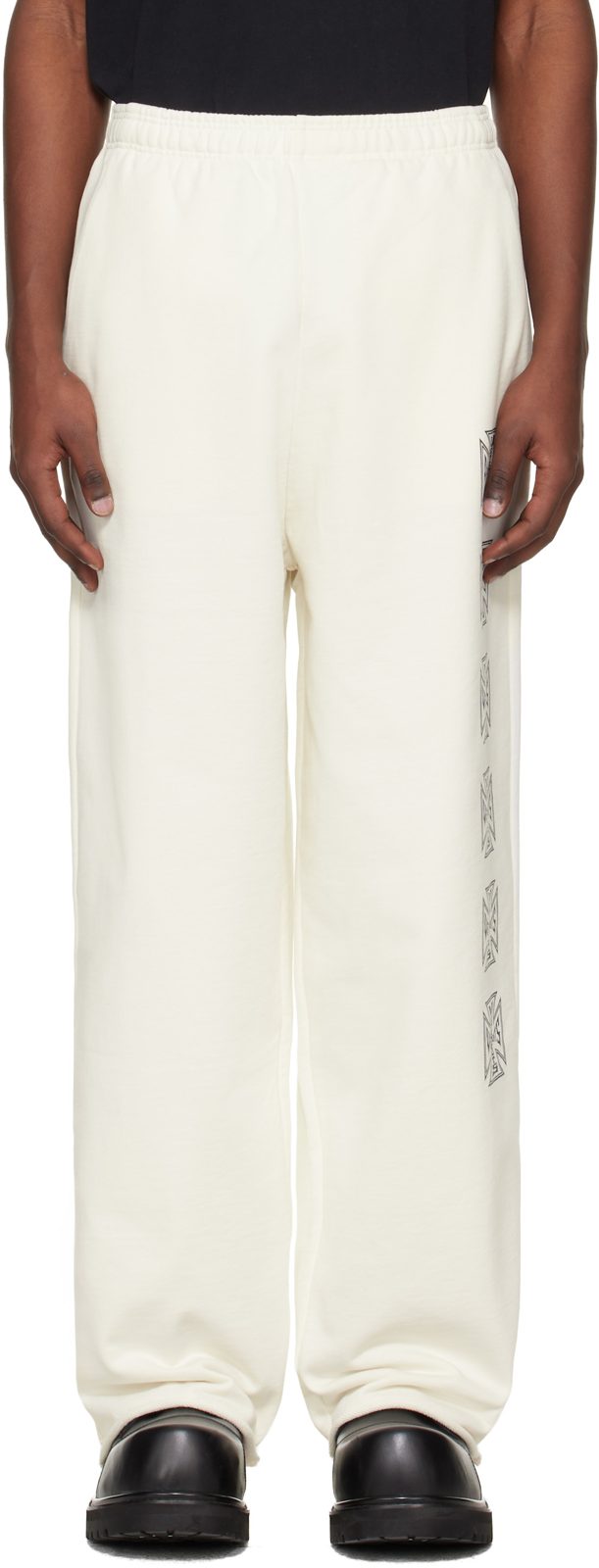 오프화이트 Biker Cross Stripe Sweatpants 261669M190003