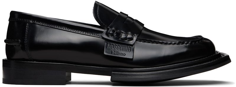 Moschino Black B[ERL]IN Loafers 261720M231003