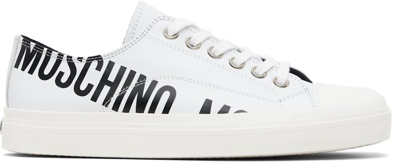 Moschino White Logo Sneakers 261720M237000