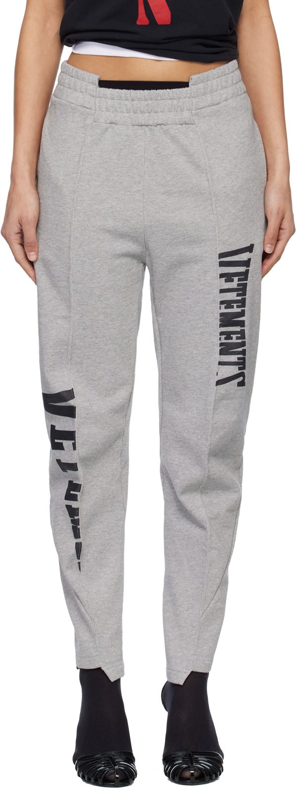 Gray Cut Up Logo Sweatpants 261669F086002
