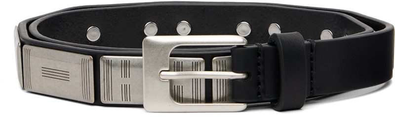 Black & Silver Buffalo Studs 20 Belt 261646M131006
