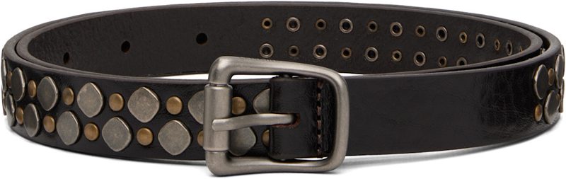 Brown Rio Studs 20 Belt 261646M131007