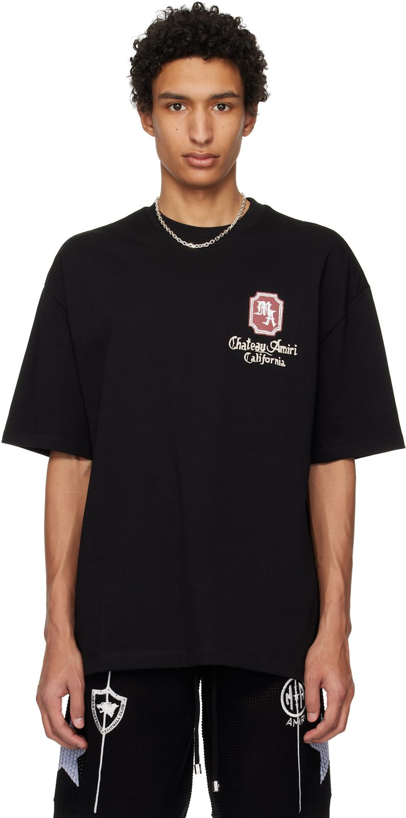 Black MA Chateau Oversized T-shirt 261886M213092