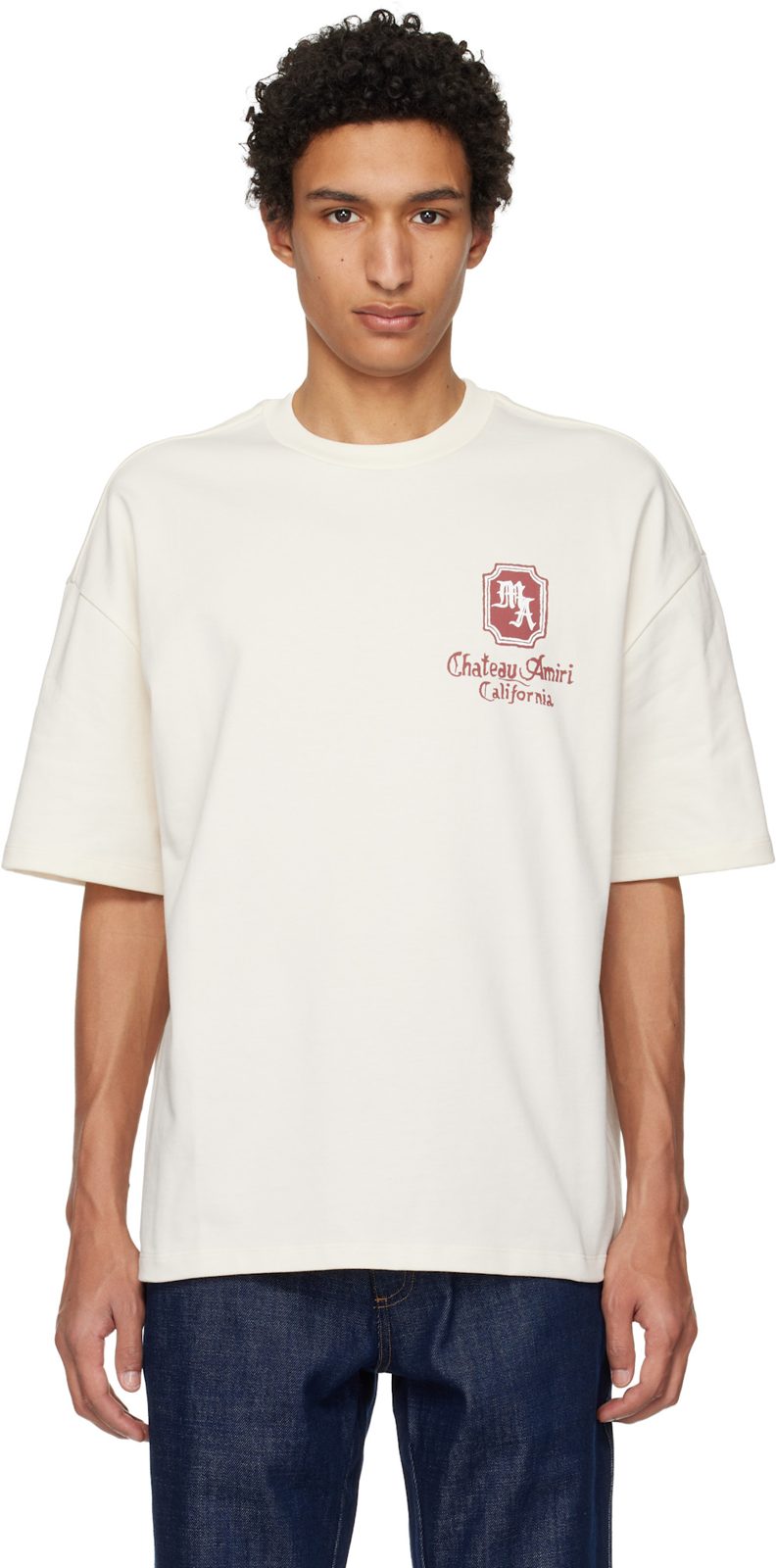 오프화이트 MA Chateau Oversized T-shirt 261886M213091