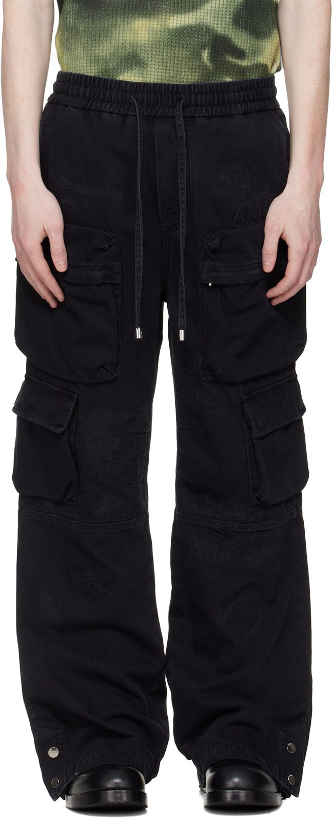 Black Cargo Jeans 261886M186011