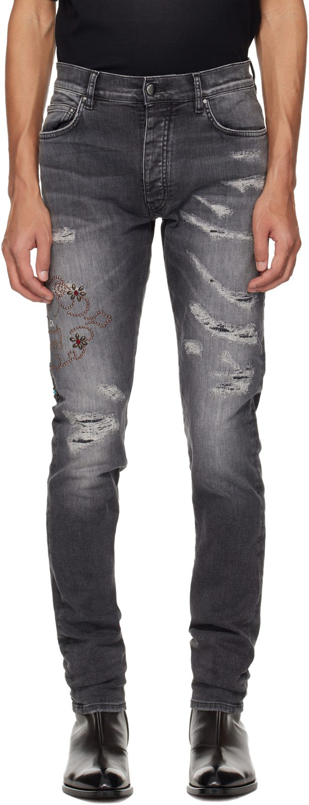 Black [아미리] Hollywood Studded Jeans 261886M186015