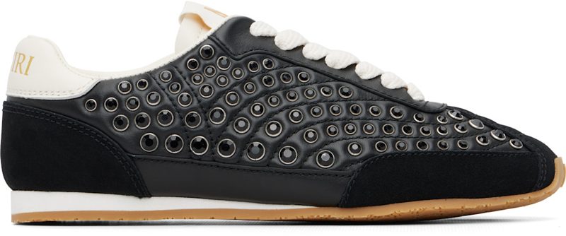 Black Stud Pacific Flat Sneakers 261886F128003