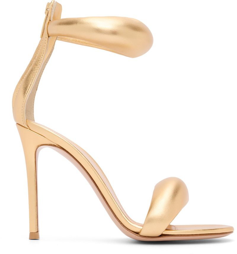 Gold Bijoux Heeled Sandals 261090F125035