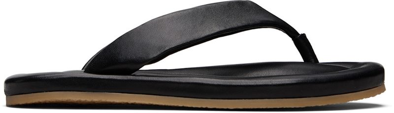 BY FAR Black Dasha 2.0 Flip-Flops 261289F124000