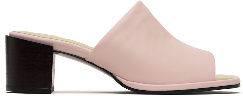 BY FAR Pink Francisco Heeled Sandals 261289F125008