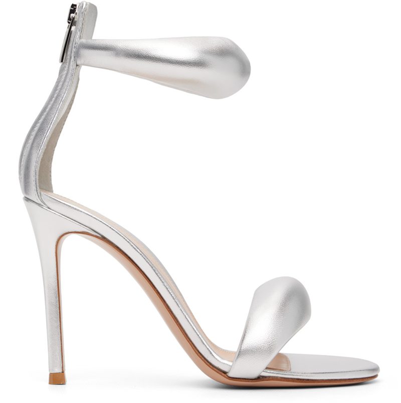 Silver Bijoux Heeled Sandals 261090F125036
