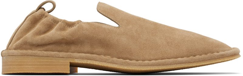 Beige Slip On Loafers 261886M231001