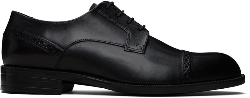 Black Leather Derbys 261085M225008