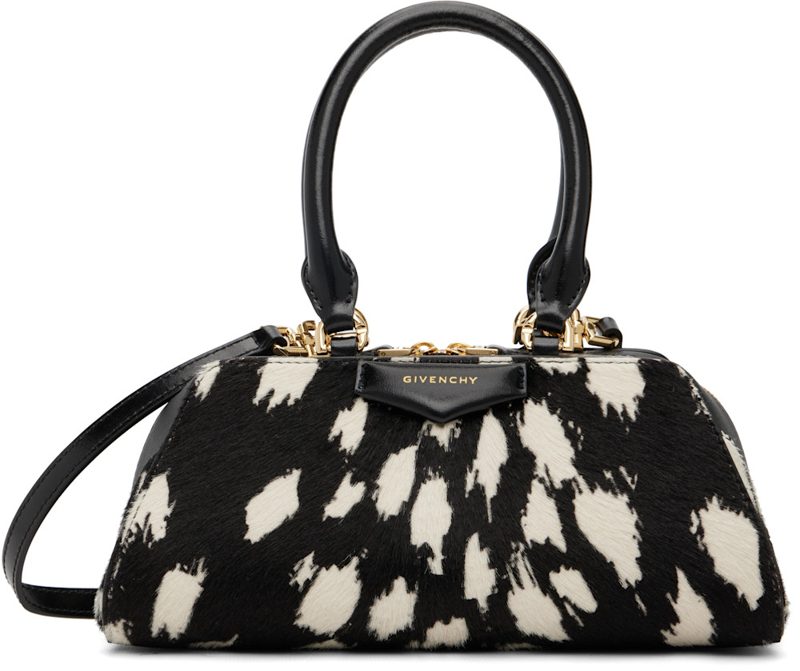Black & White Mini Antigona East-West Bag 261278F046006