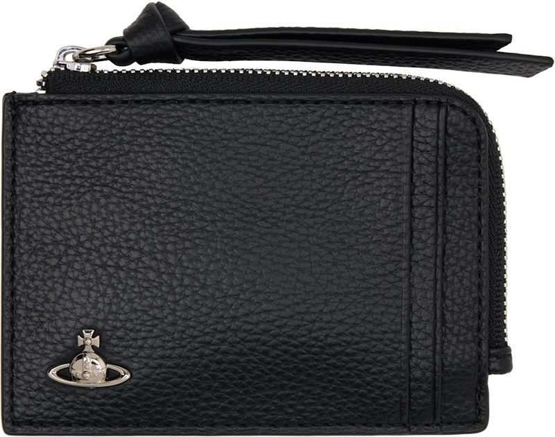 Black Zip Card Holder 261314F037013