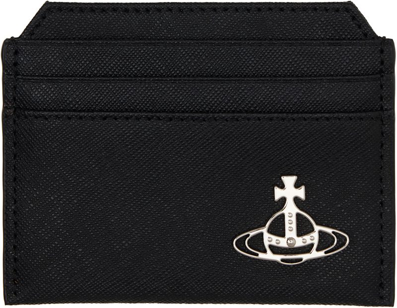 Black Slim Card Holder 261314M163037