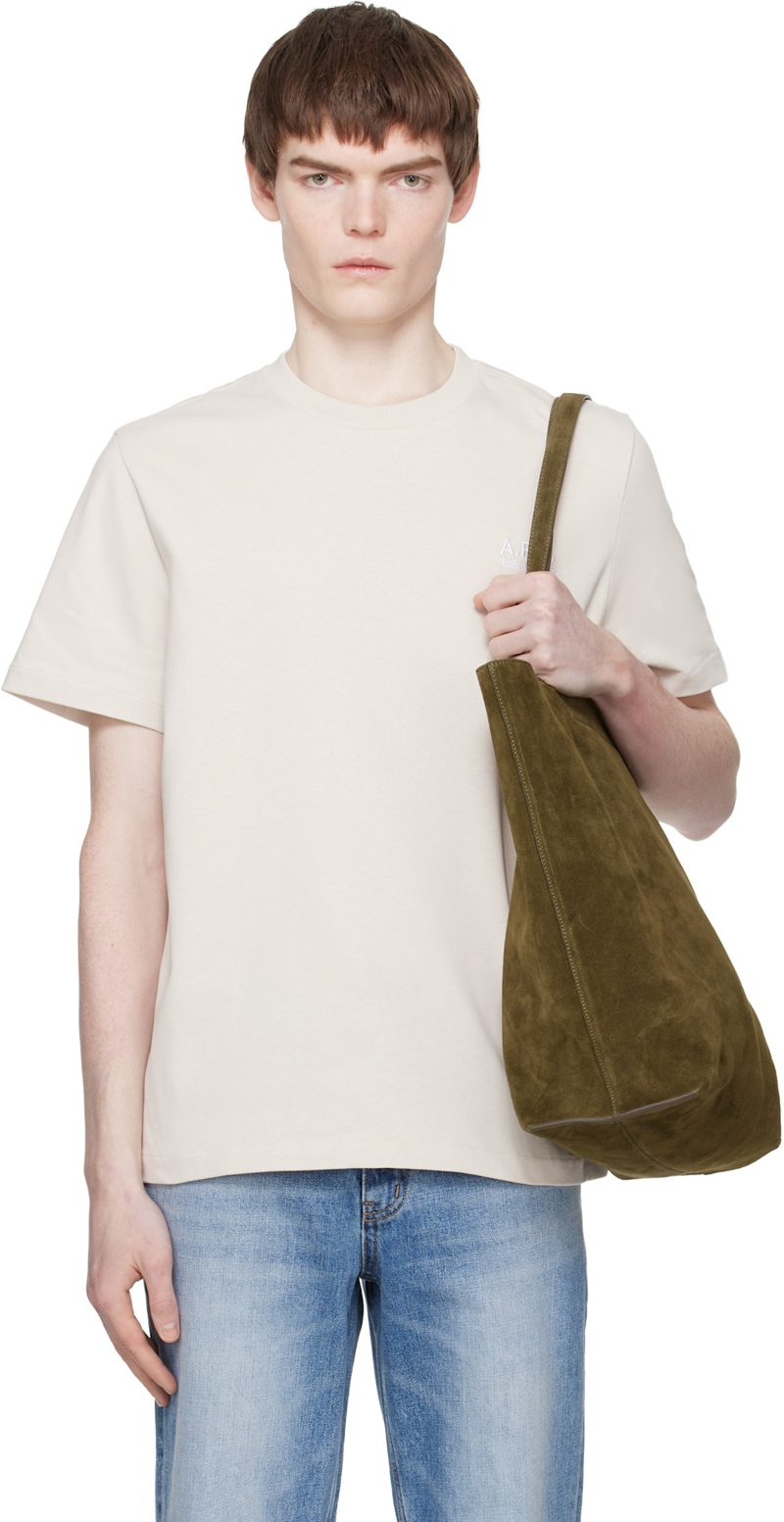 Beige Standard Rue Madame T-shirt 261252M213034