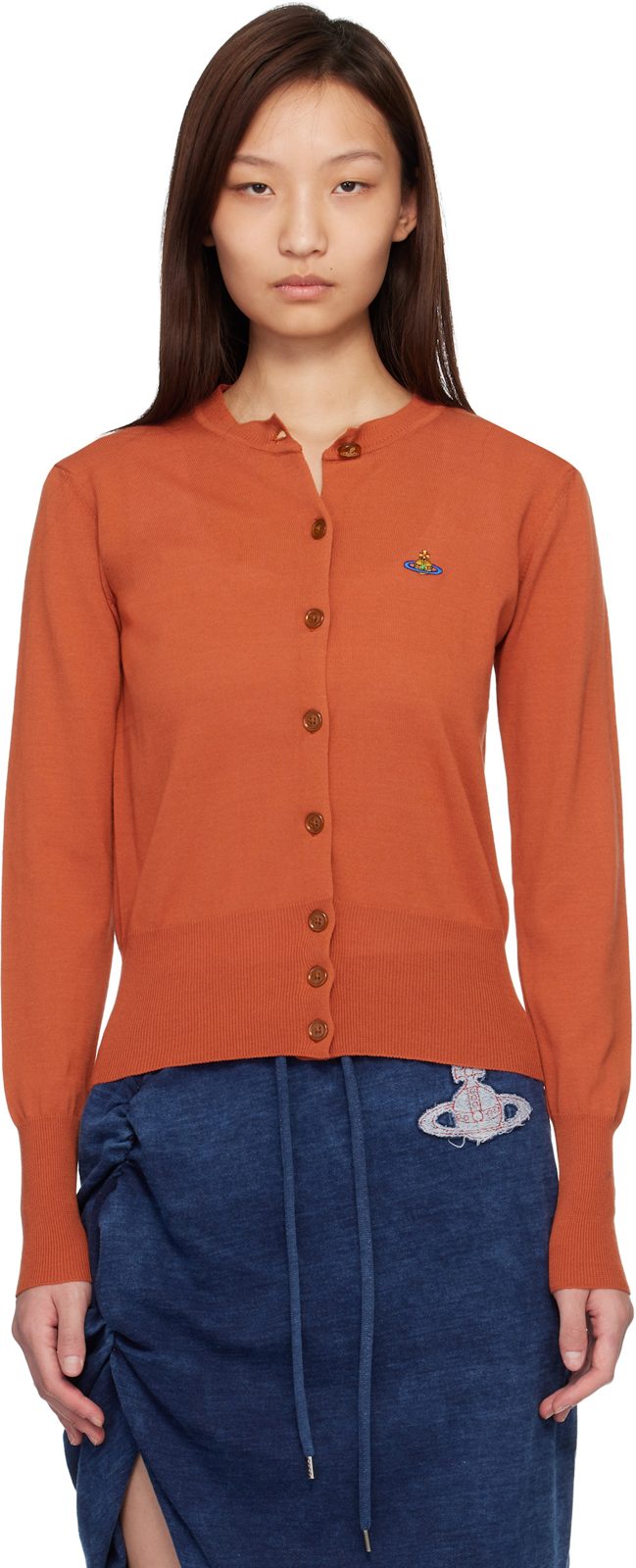 Orange Bea Cardigan 261314F095023