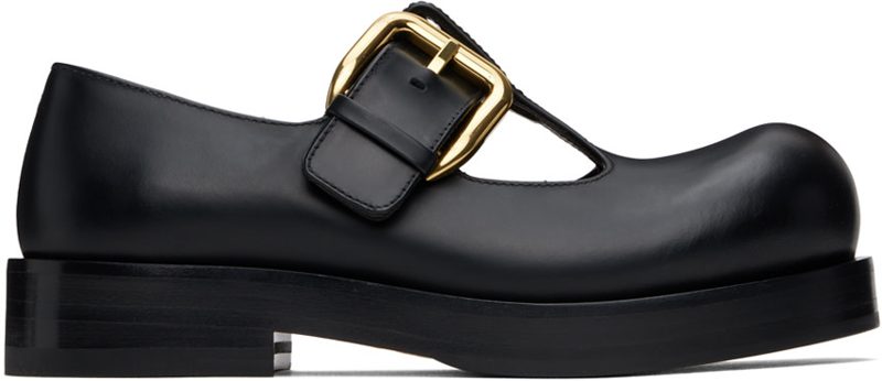 Black Helium Mary-Jane Loafers 241798F121002