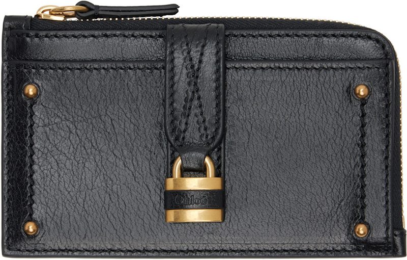 Chloe Black Small Paddington Card Holder 261338F037006