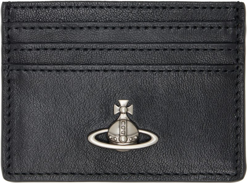 Black Flat Card Holder 261314M163095