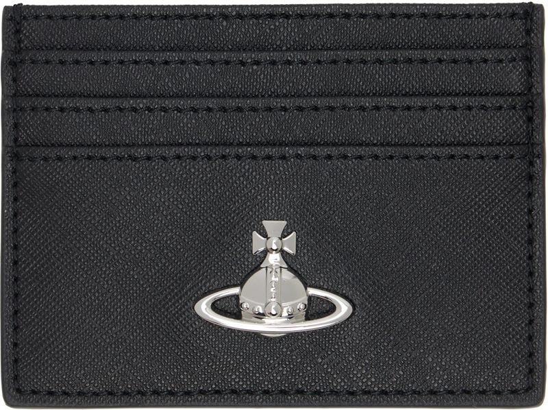 Black Flat Card Holder 261314M163045