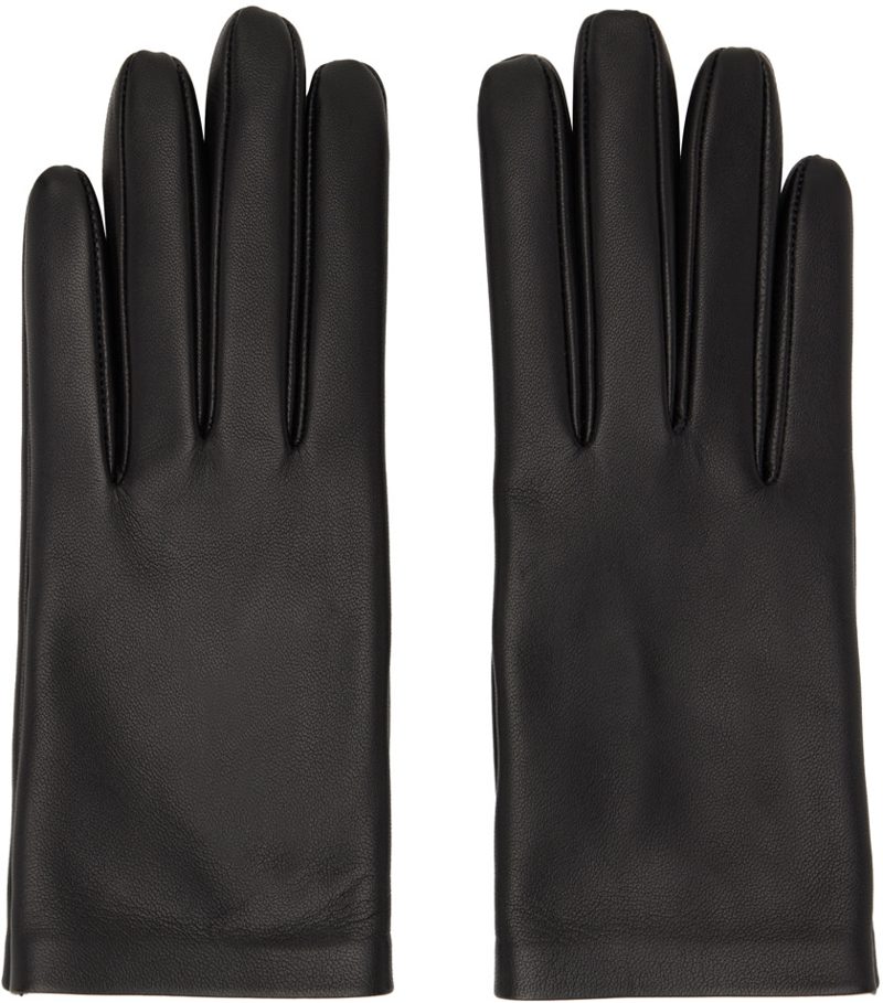 The Row Black Lorella Gloves 232359F012000